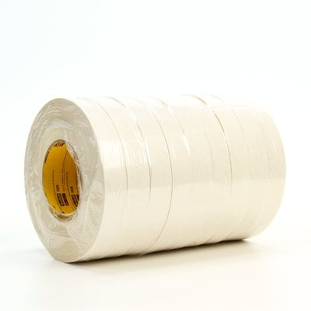 3M Textile Flatback Tape 2526, White, 48 mm x 55 m, 9.8 mil, 24 percase 37517