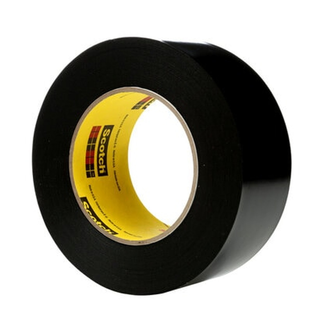 3M Vinyl Tape 472, Black, 1 1/2 in x 36 yd, 10.4 mil, 24 rolls per case 3152