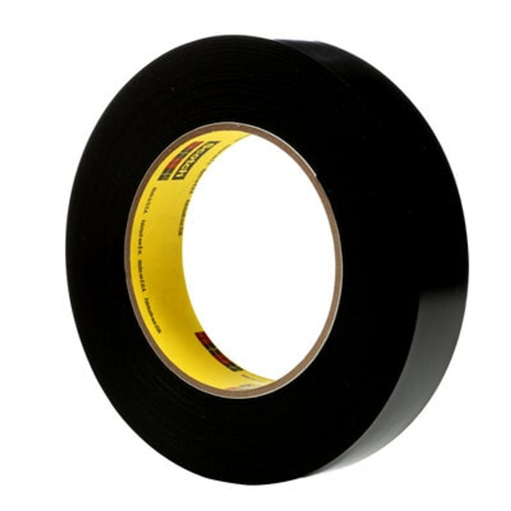 3M Vinyl Tape 472, Black, 3 in x 36 yd, 10.4 mil, 12 rolls per case 3153