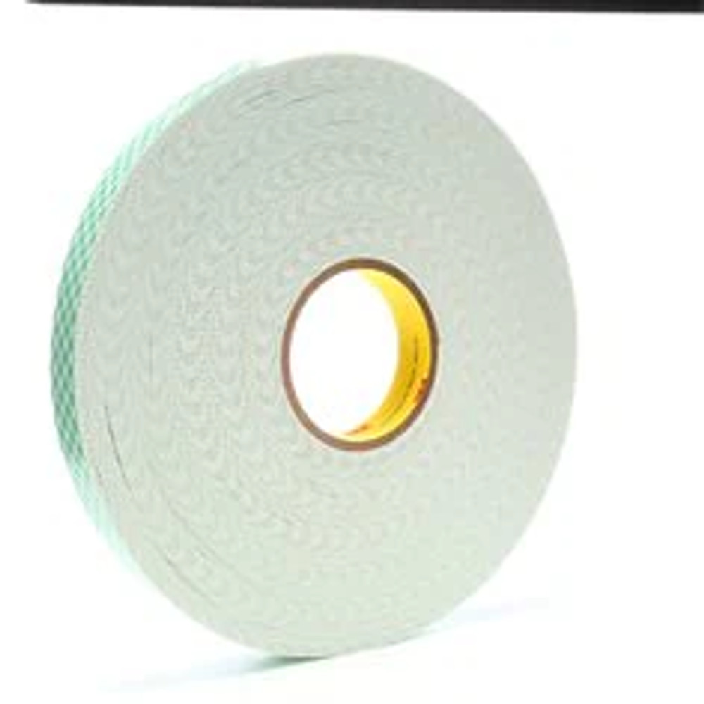 3M Double Coated Urethane Foam Tape 4016, Off-White, 3/8 in x 36 yd, 62 mil, 24 rolls per case 7010536040