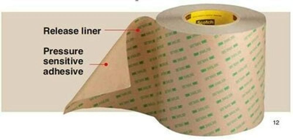 3M VHB Adhesive Transfer Tape F9469PC, Clear, 18 in x 60 yd, 5 Mil,1/Case 56062