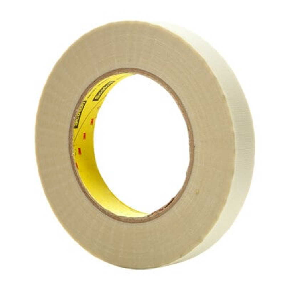 3M Glass Cloth Tape 361, White, 3/4 IN x 60 YD, 6.4 Mil, 8 Rolls/Case,Mini Case 40609