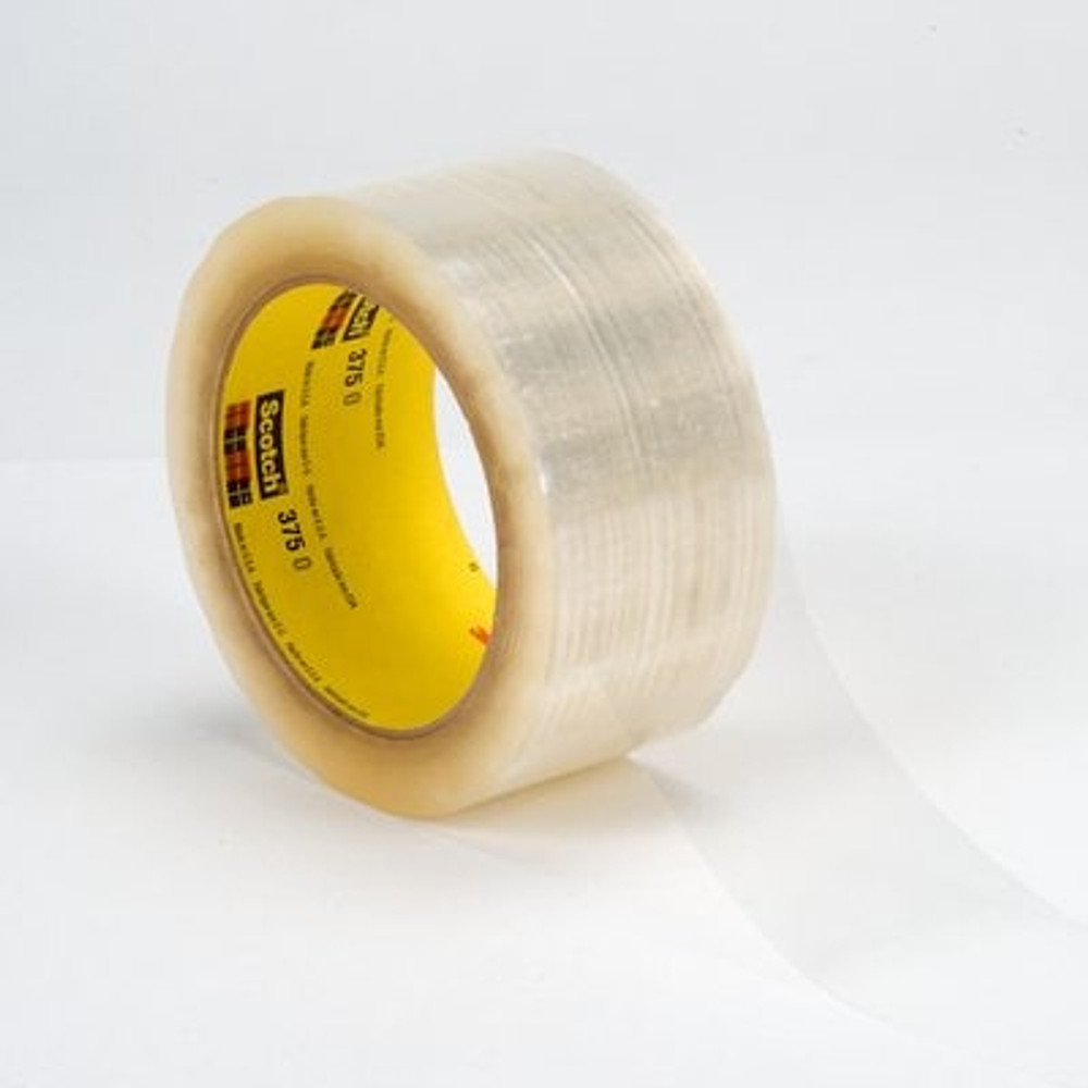 Scotch Box Sealing Tape 375, Clear, 48 mm x 1500 m, 3/Case
