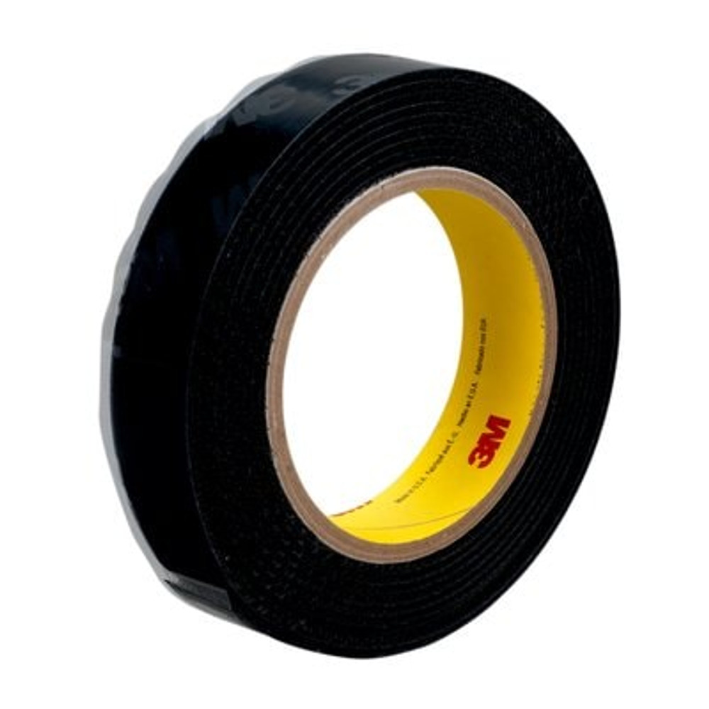 3M Hook Fastener SJ3530, Black, 1 1/2 in x 50 yd, 2 Roll/Case
