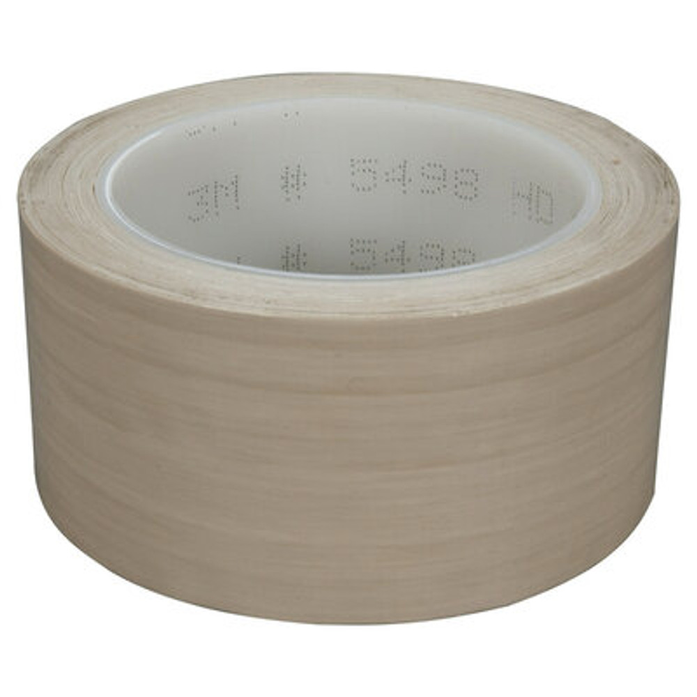 3M PTFE Film Tape 5498, Beige, 12 in x 36 yd, 4.2 mil, 1 roll per case 96313