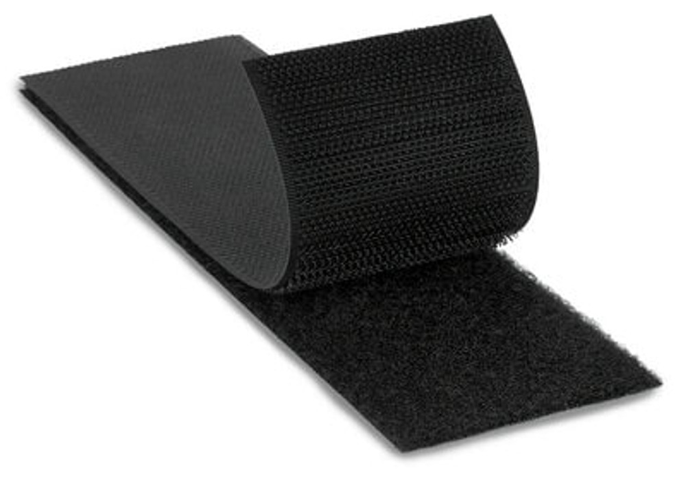3M Hook Fastener SJ3402, Black, 4 in x 50 yd, 3 Roll/Case