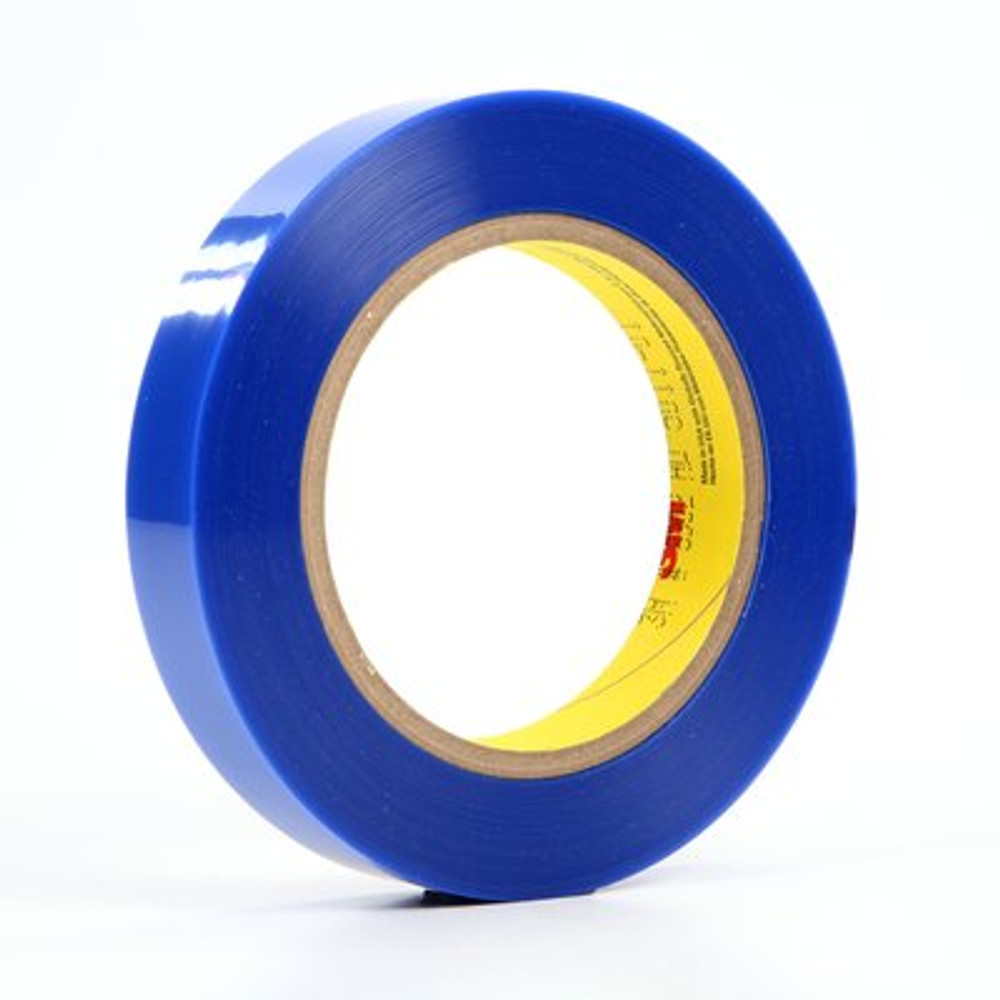 3M Polyester Tape 8902, Blue, 3/4 in x 72 yd, 3.4 mil, 48 rolls percase 92776