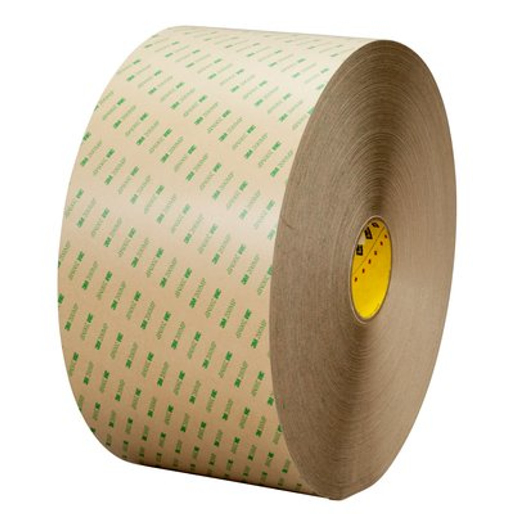 3M Adhesive Transfer Tape 9668MP, Clear, 12 in x 60 yd, 5 Mil, 4/Case