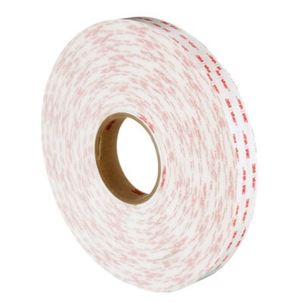 3M VHB Tape 4950, White, 3/4 in x 36 yd, 45 mil, 12 Roll/Case 18091