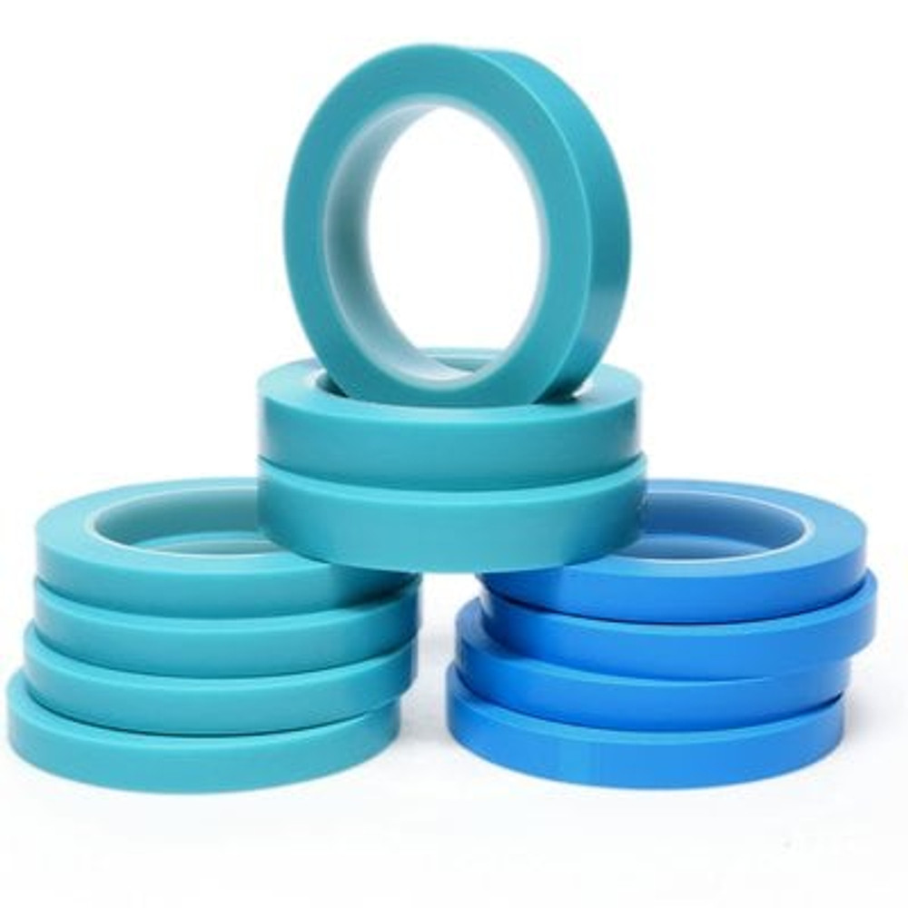 Scotch High Temperature Fine Line Tape 4737T, Translucent Blue, 1/2 in
x 36 yd, 5.4 mil, 72 Roll/Case