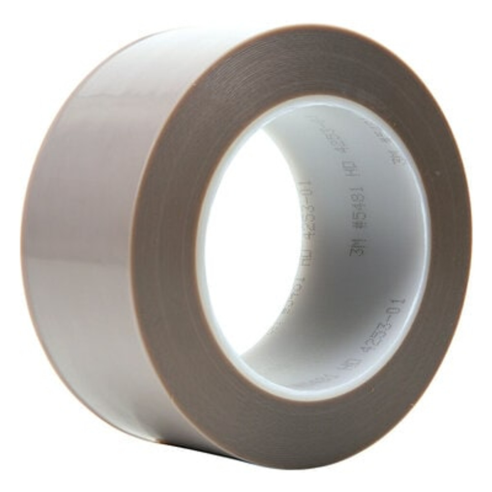 3M PTFE Film Tape 5481 Gray, 2 in x 36 yd 6.8 mil