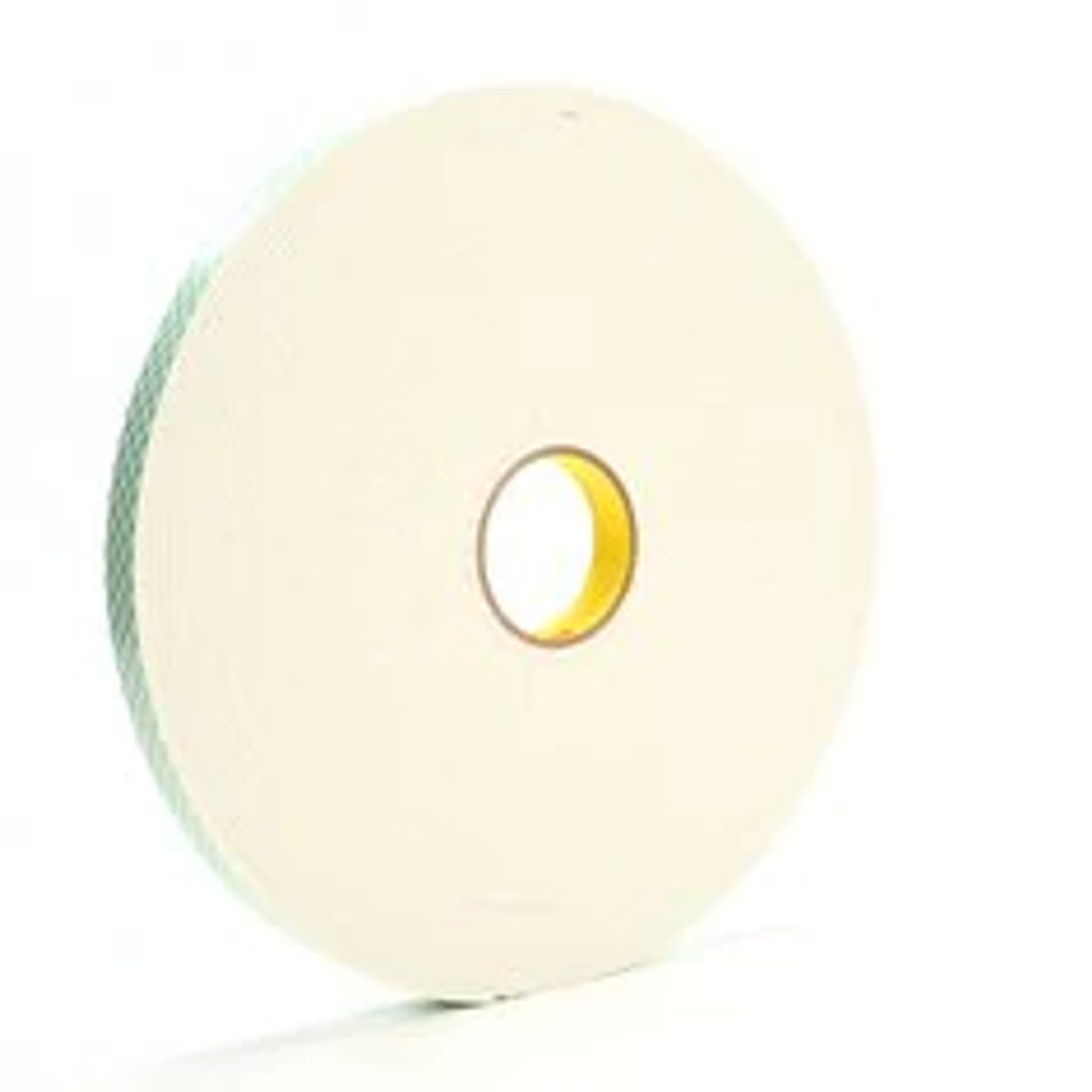 3M Double Coated Urethane Foam Tape 4008, Off White, 24 in x 36 yd, 125mil, 1 roll per case 7010511028