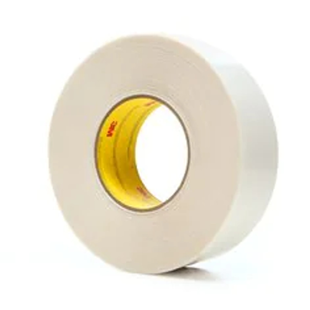 3M Double Coated Tape 9741M, Clear, 6 in x 60 yd, 6.5 mil, 8 rolls percase 65758