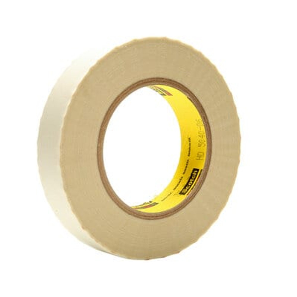 3M Glass Cloth Tape 361 White, 1 in x 60 yd 7.5 mil