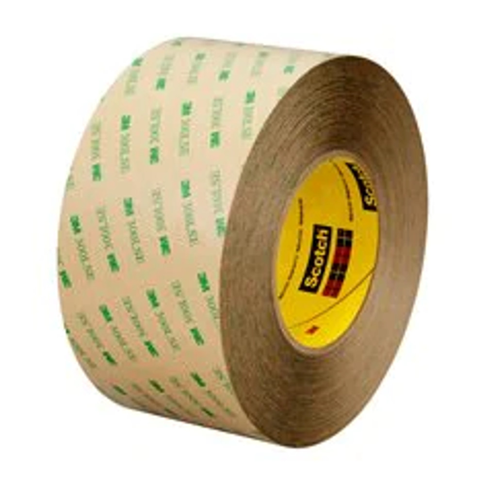 3M Double Coated Tape 93015LE, Clear, 48 in x 240 yd, 5.9 mil, 1 roll per case 40599