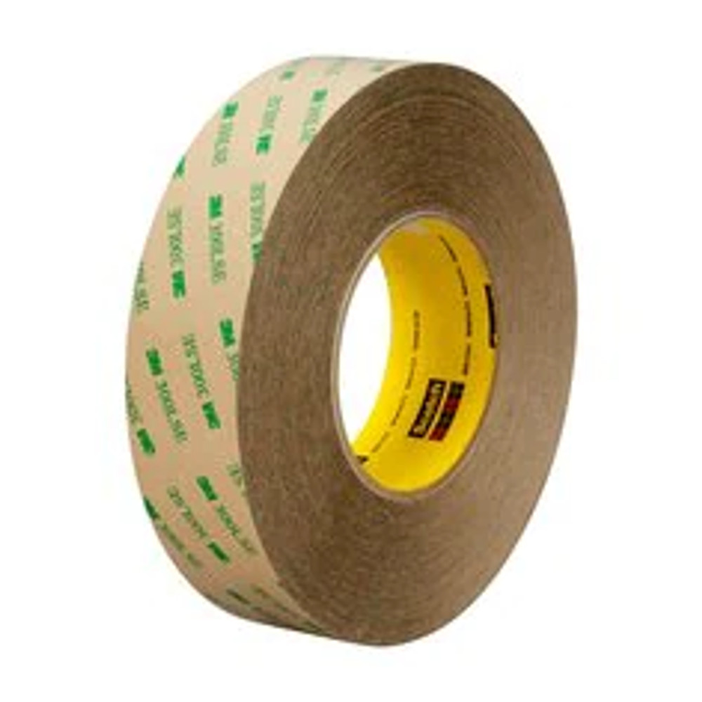 3M Adhesive Transfer Tape 9672LE, Clear, 47 3/4 in x 180 yd, 5 mil,Roll 7010535884
