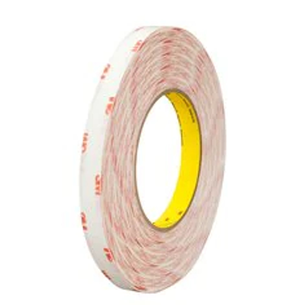 3M Double Coated Tissue Tape 9456, Clear, 4 1/2 in x 180 yd, 4 mil,Roll 7010535718