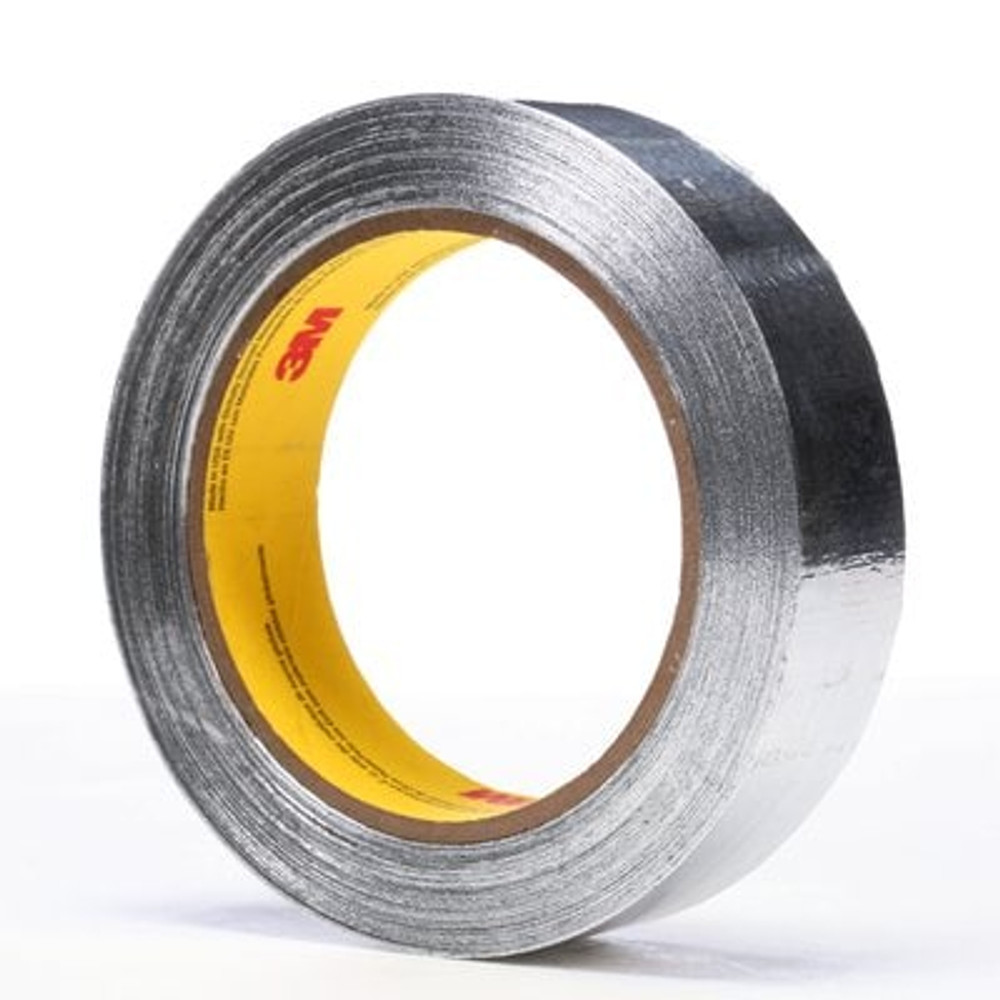 3M Aluminum Foil Tape 4380 Silver, 1 in x 55 yd 3.25 mil