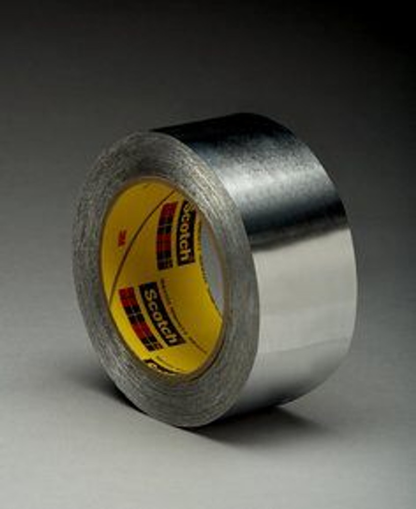 3M High Temperature Aluminum Foil Tape 433, Silver, 23 in x 180 yd, 3.6Mil, 1/Case 94921