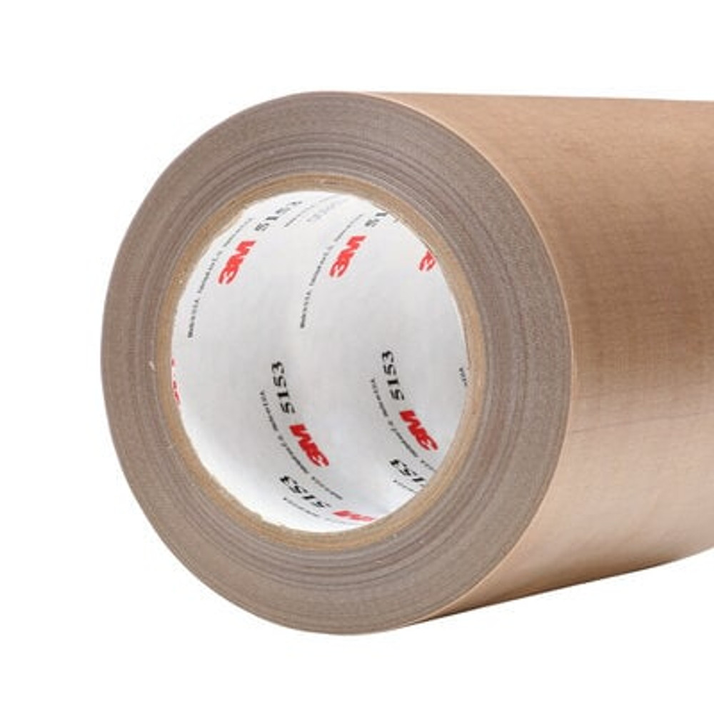 3M General Purpose PTFE Glass Cloth Tape 5153, Light Brown