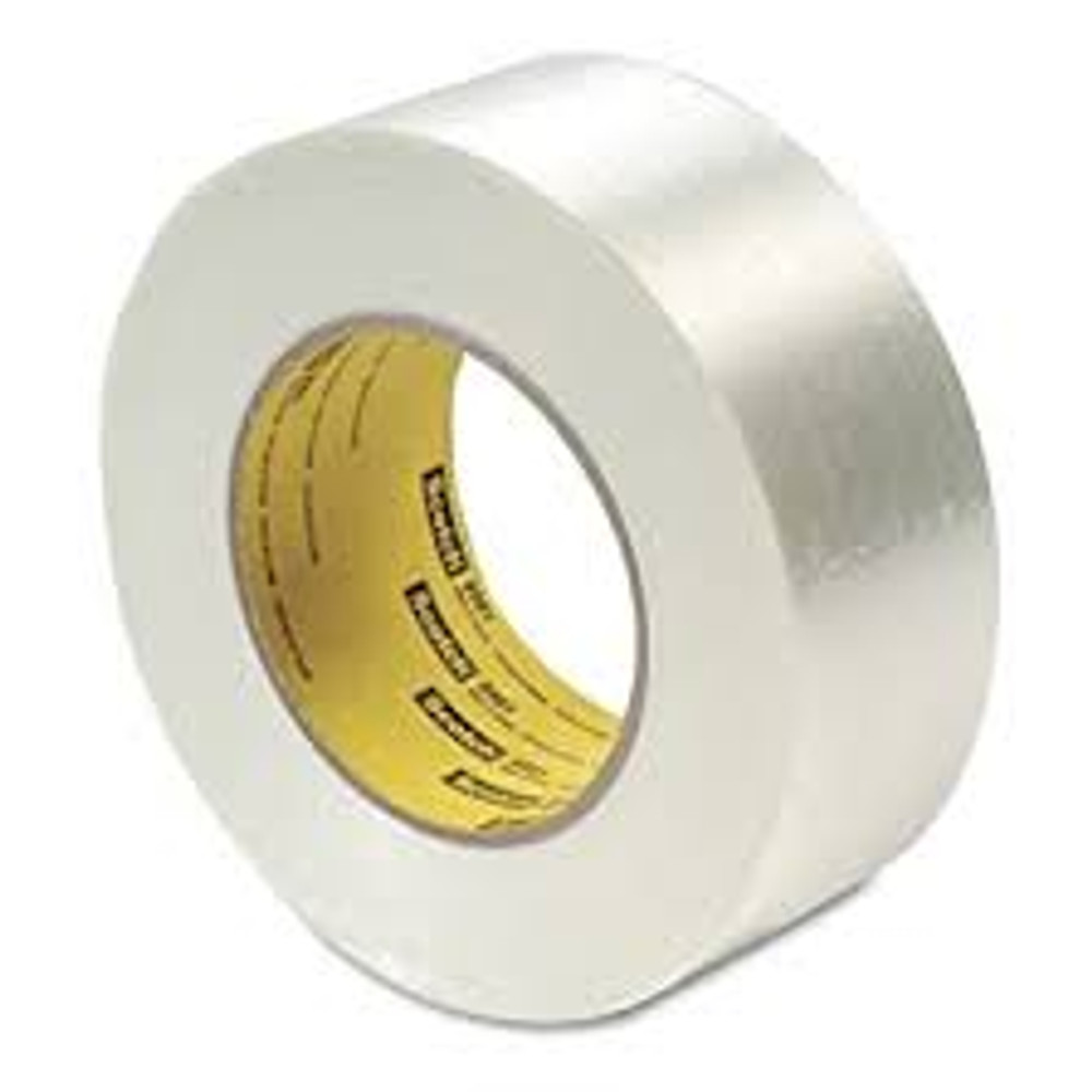 Scotch Filament Tape 8983P, Clear, 72.5 mm x 4000 m, 6 mil, 12 Roll/Pallet 7000059931