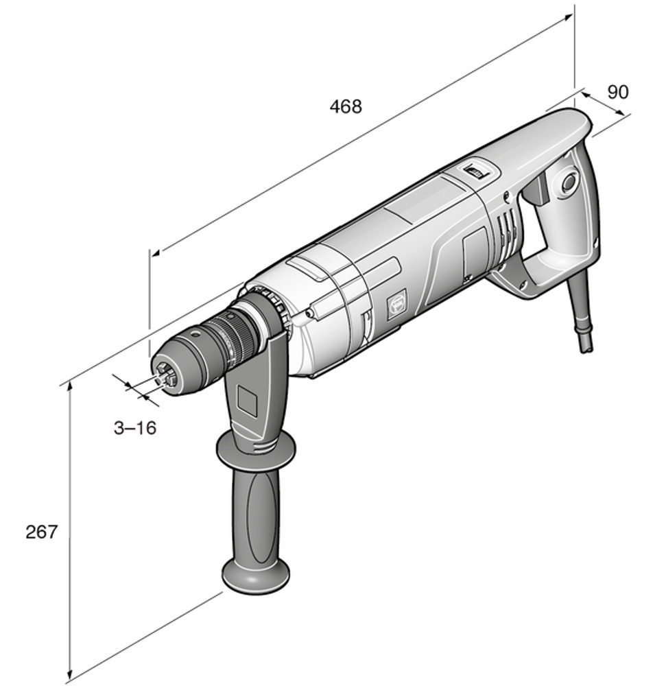 Hand drill_BOS16-2 Set1/N09 120V60H