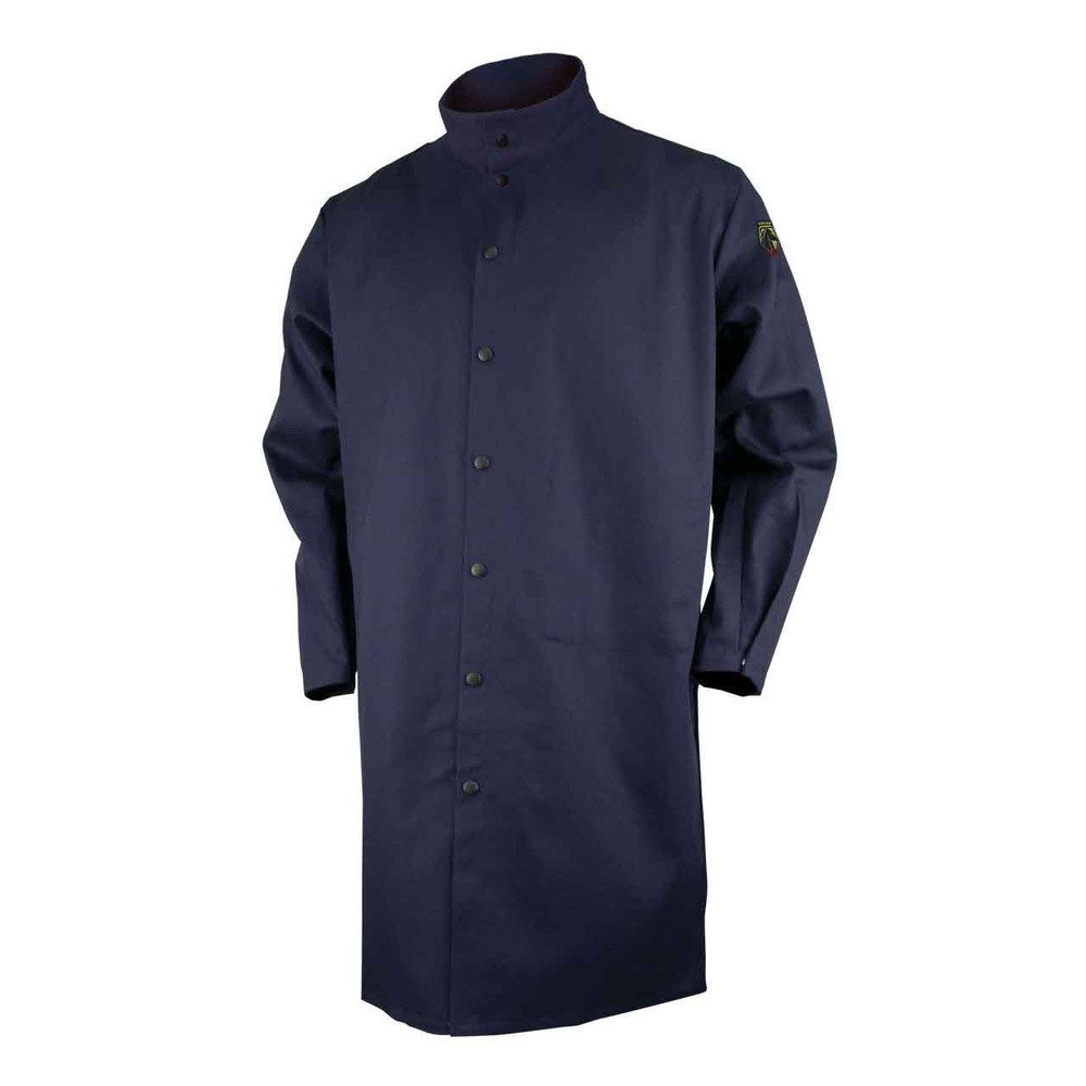 Black Stallion 9 oz Flame Resistant Cotton 42 inch Shop Coat Small 60-3263-S