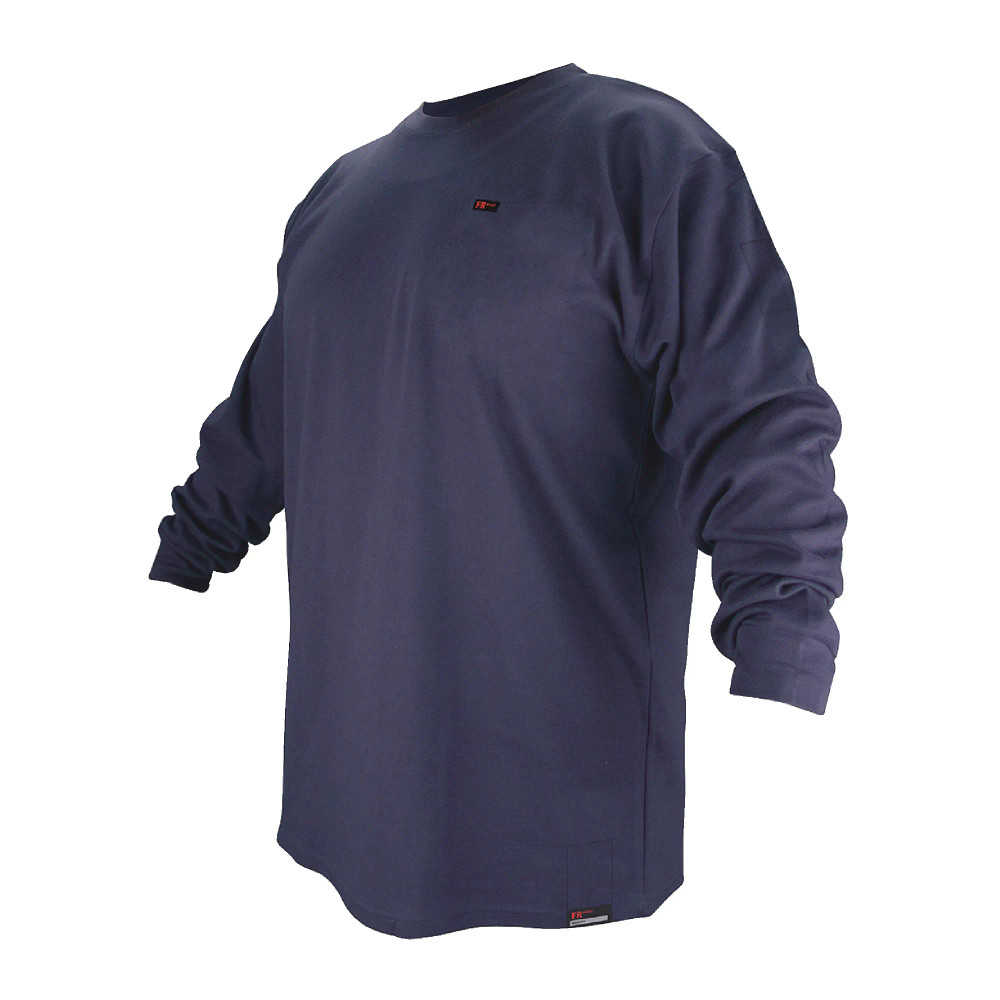 FLAME RESISTANT TREATED COTTON T-SHIRT - Long Sleeve XL 60-8031-XL Black Stallion