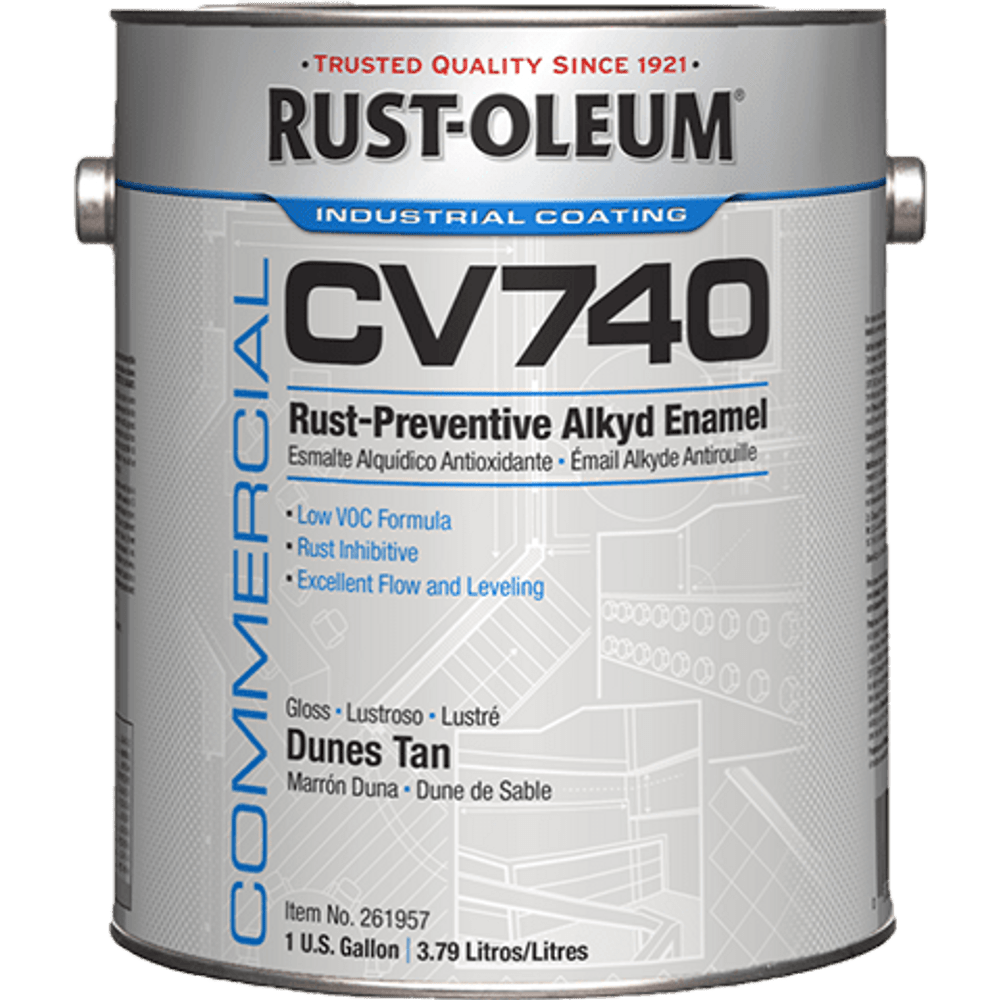 Commercial CV740 System 100 VOC DTM Alkyd Enamel 255614 Rust-Oleum | White