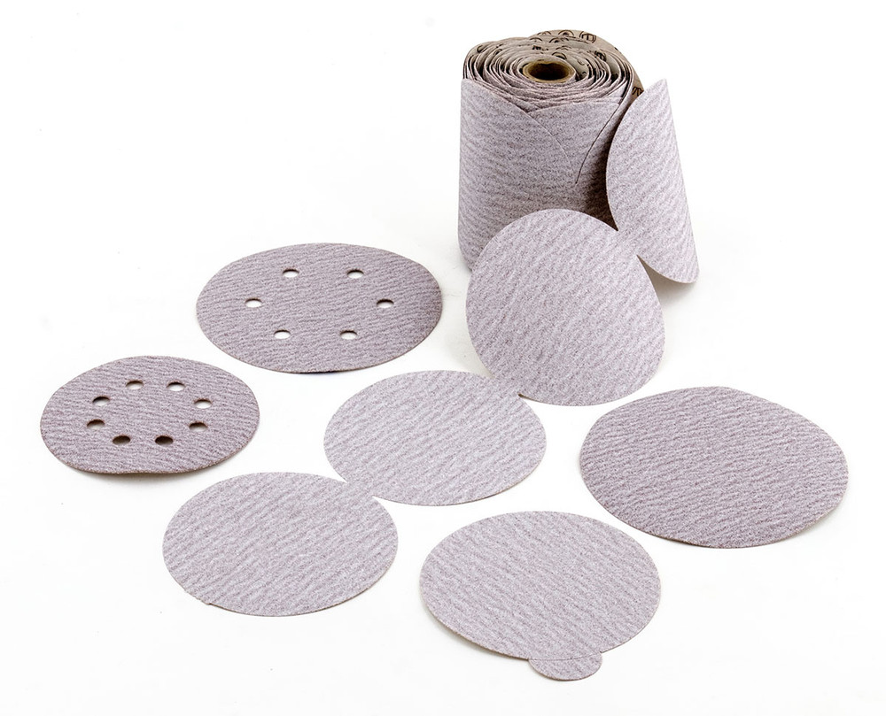 Paper Discs,6A Stearated Aluminum Oxide Economical Paper Disc,  PSA Disc Rolls (100 per roll / 4 rolls per box) 36410