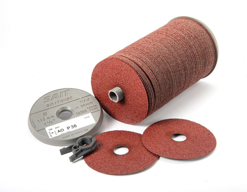 Aluminum Oxide Fiber Discs,AO Aluminum Oxide Economical Fiber Disc,  Bulk Packaging (100 PCS per Spindle) 52716