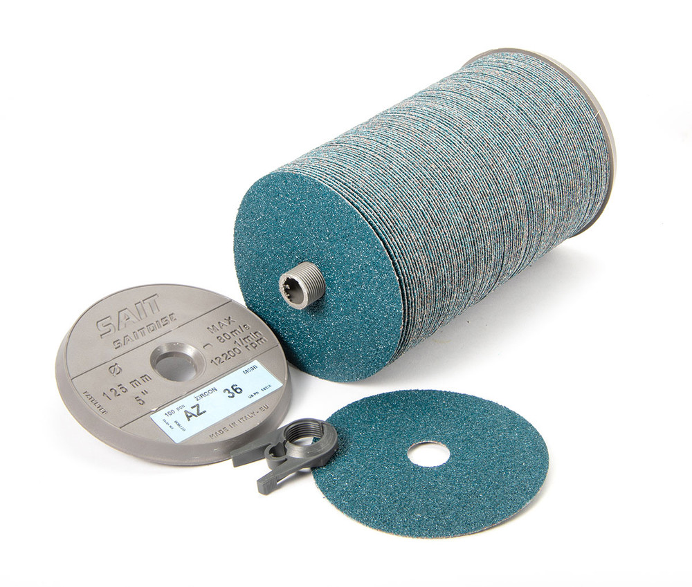 Zirconium Fiber Discs,AZ-X Zirconium Blend Economical Fiber Disc,  Blue Line Premium Packaging 60001