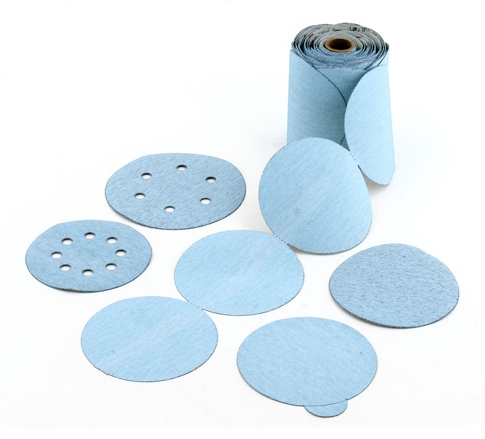Paper Discs,6S Premium Stearated Ceramic High Performance Ceramic Paper Disc,  Hook & Loop (5 holes) 35334