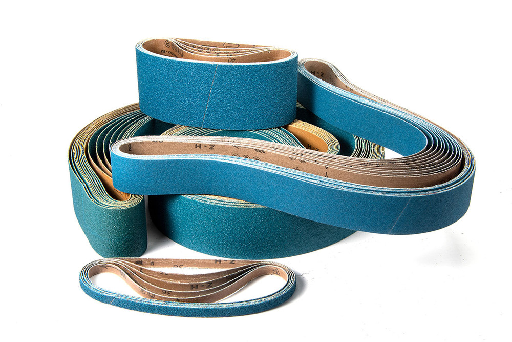Zirconia Alumina - Closed Coat (Z-H),Portable Belts Zirconia Alumina - Heavy Duty - Closed Coat (Z-H),  4" x 24": Blue Line Premium Packaging Belts 58136