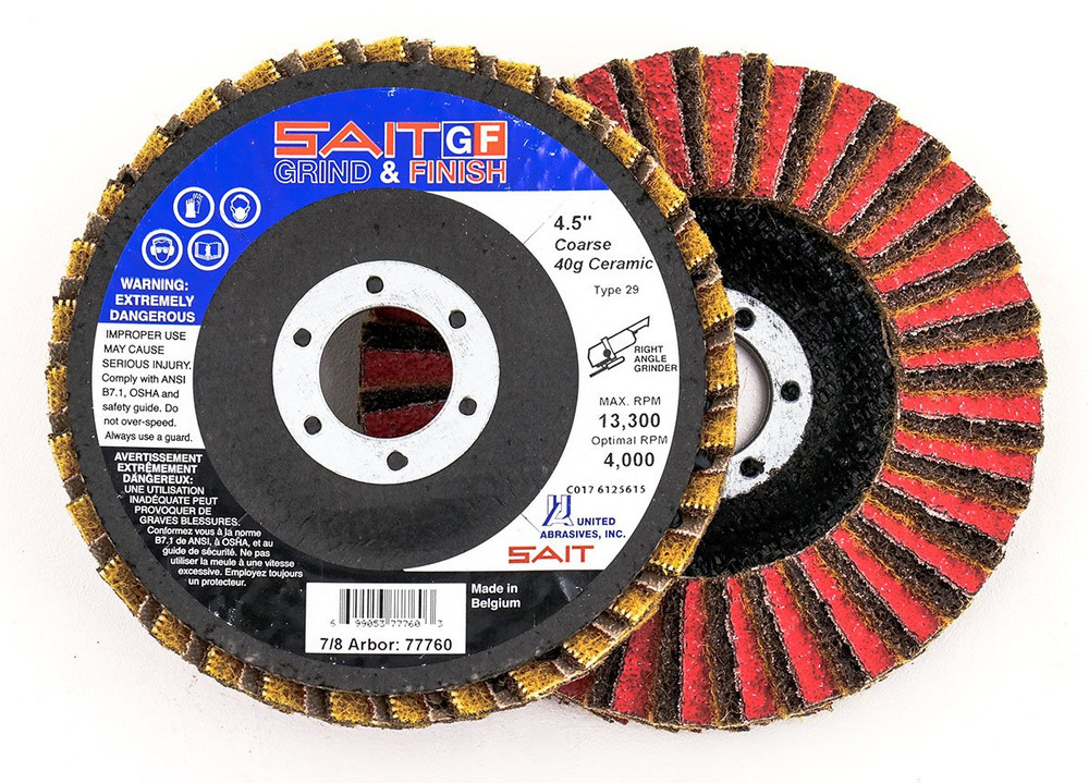 Non-Woven Flap Discs,SAIT GF Grind & Finish Flap Discs ,  Products 77720