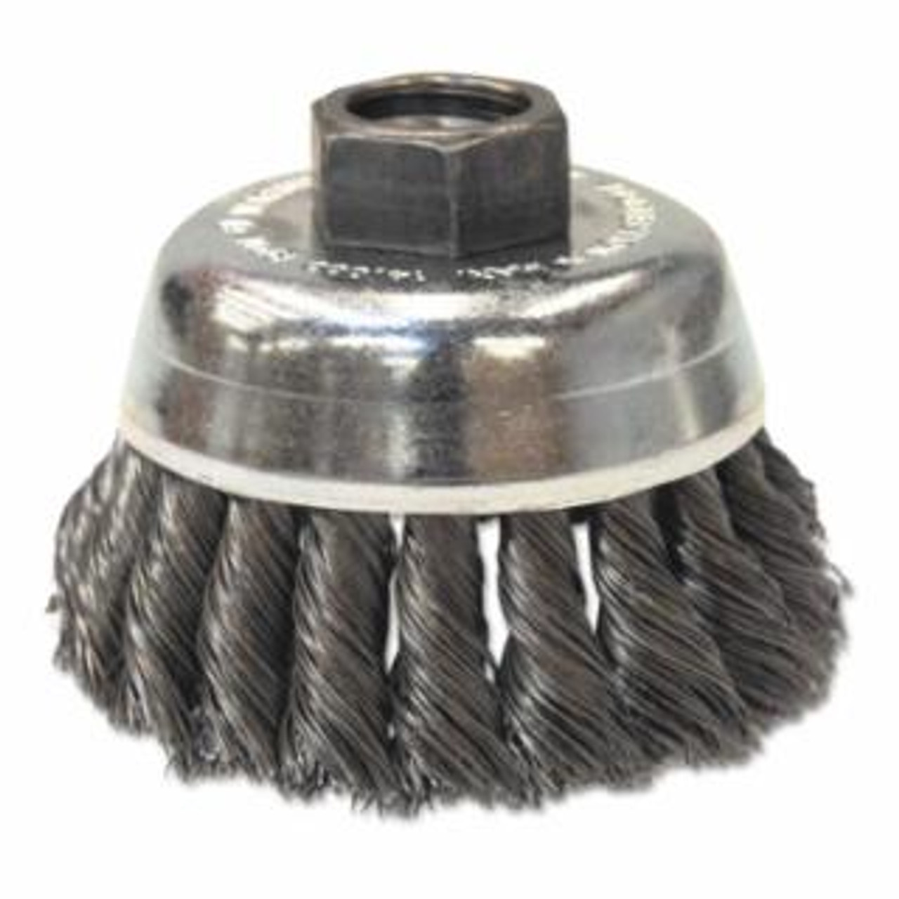 4″ x 5/8″–11 Knot Cup Brush (Stainless Steel)