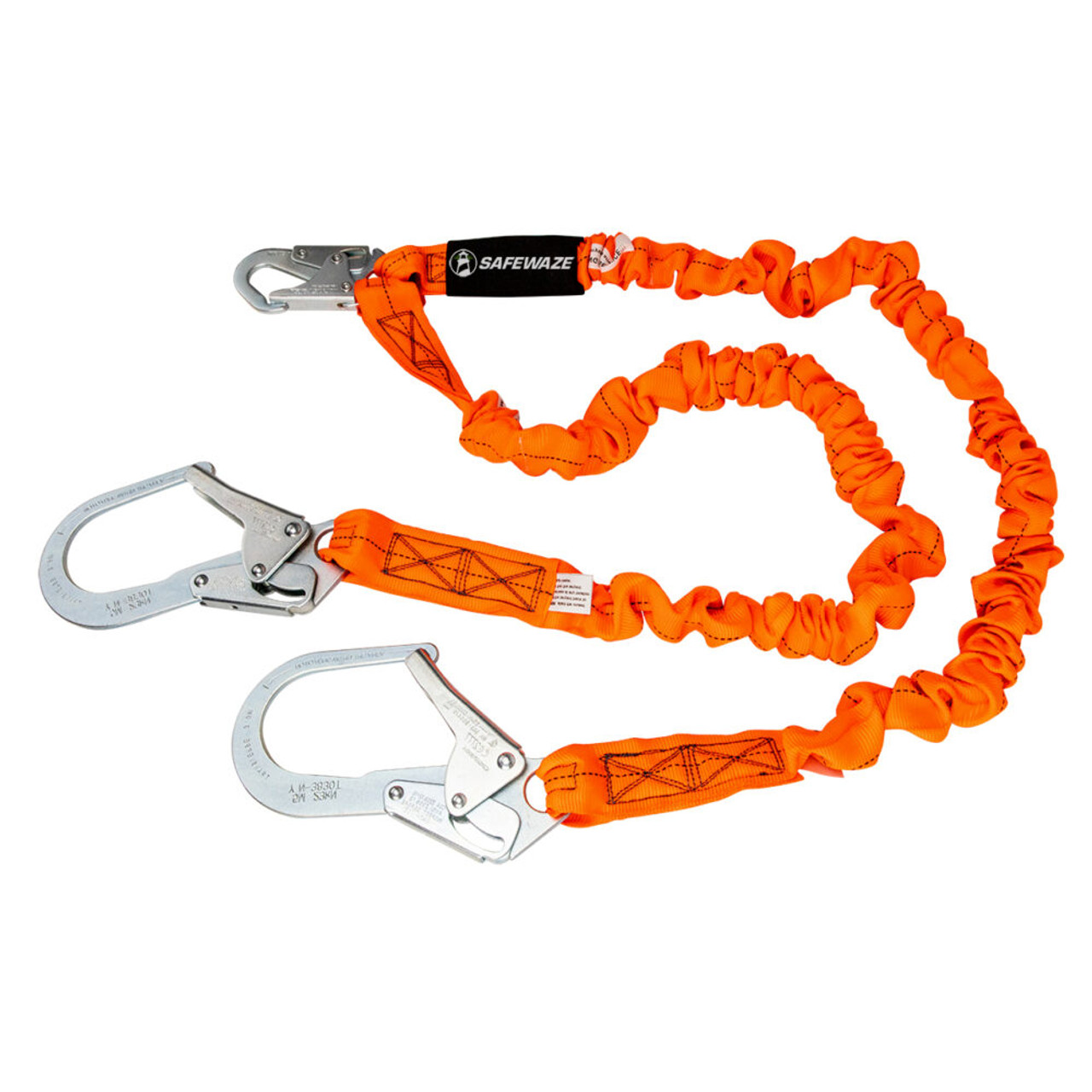 V Line 6' Stretch Internal Energy Absorbing Lanyard Dual Leg Rebar