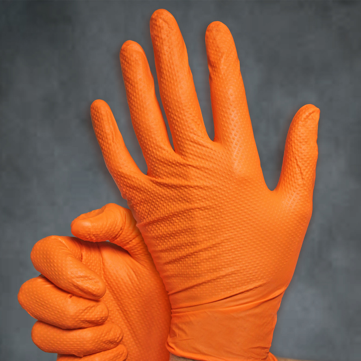 ProWorks CATCH Nitrile Disposable Gloves With Pyramid Grip Texture