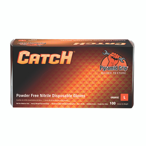 ProWorks CATCH Nitrile Disposable Gloves With Pyramid Grip Texture