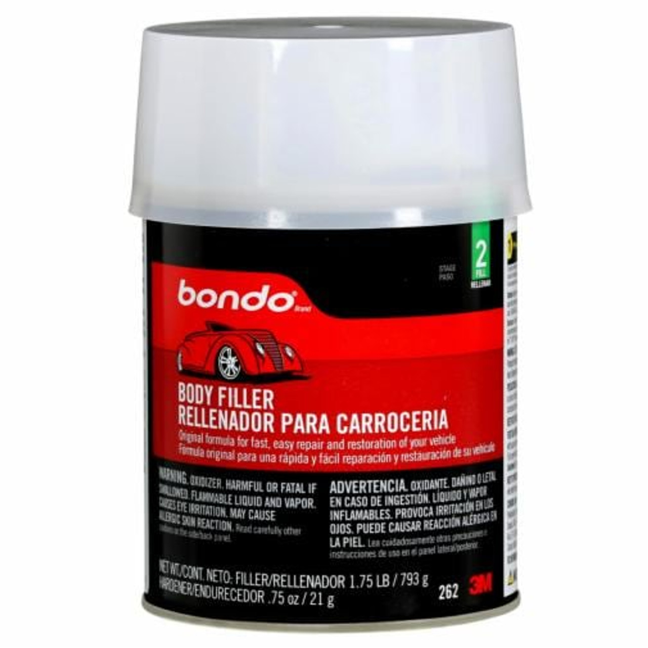 Bondo® Fast Dry Filler FD-GAL-ES, 6.31 lb, 2/Case