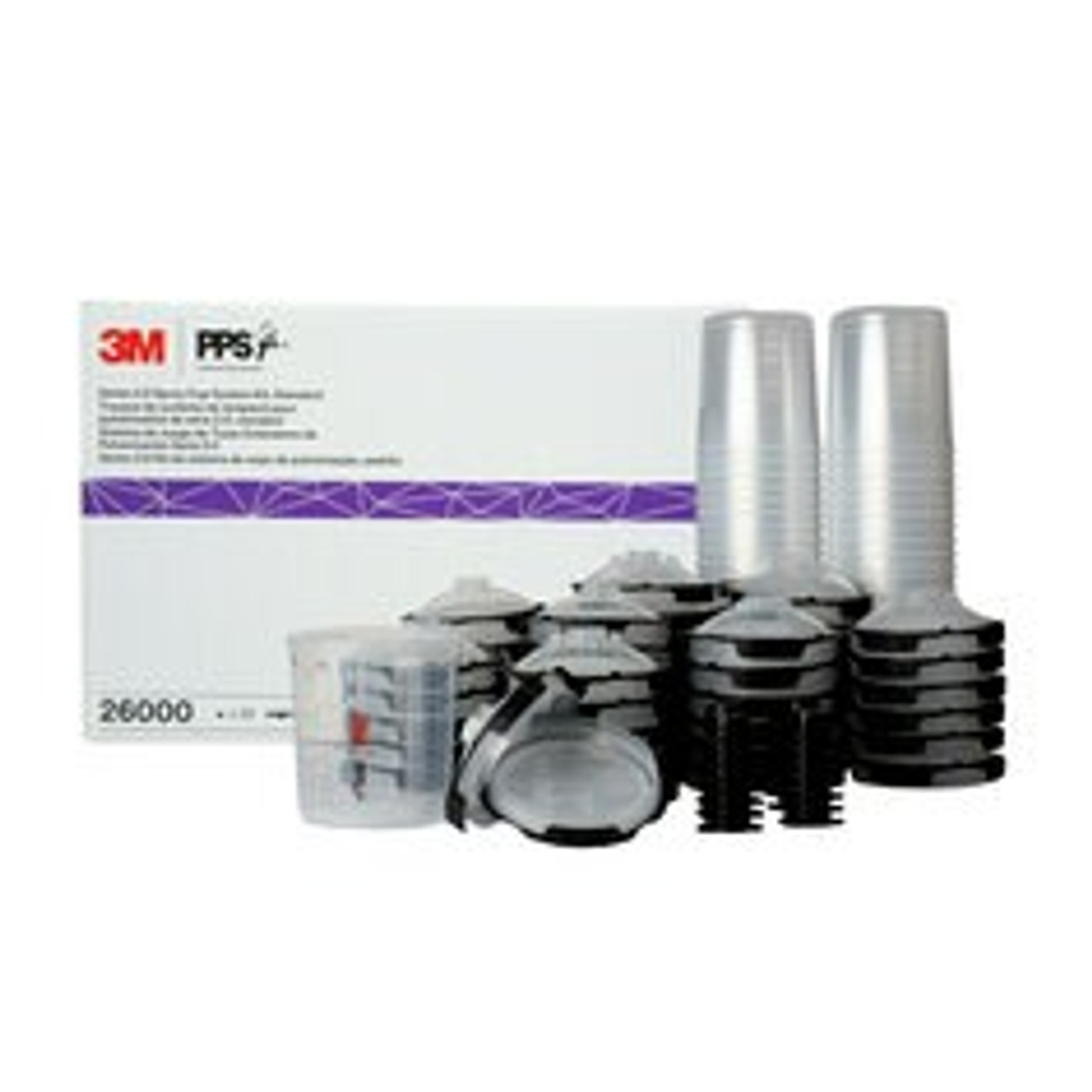 3M® 26000 - PPS™ Series 2.0™ 650 ml Standard Gravity Feed Spray Cup System  Kit with 200 Micron Filter 