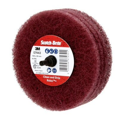 Scotch-Brite Roloc+ Scuffing Wheel 67430 | Tubing & Molded Parts