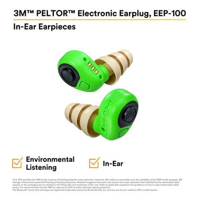 3M PELTOR EEP-100 Electronic Earplug 27743 | Hearing Protection