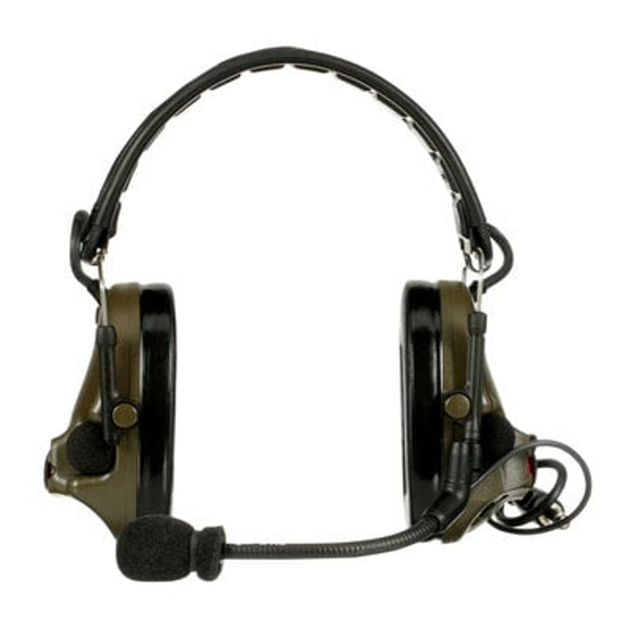 3M PELTOR Com Tac V Headset MT20H682FB-47 GN, Foldable, Single Lead,  Standard Dynamic Mic, NATO Wiring, Green, 10 each/case 94598 Industrial 3M