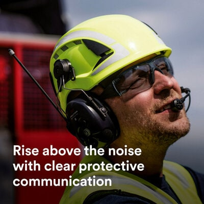 3M PELTOR WS LiteCom Pro III Hard Hat Attached Headset 6806