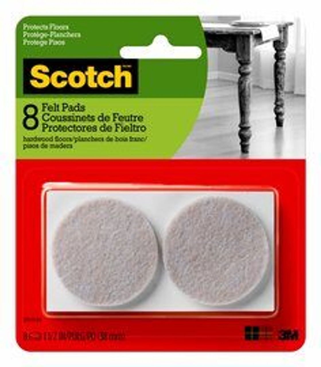 Scotch 8-Pack 5 In Round Plastic Carpet Furniture Slider in the