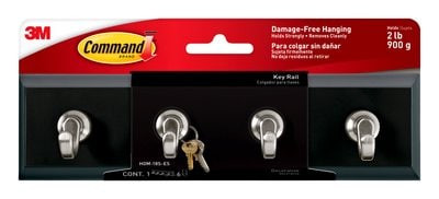 Command Key Rail, HOM-18S-ES, Rail, Strips 97570 Slate Clips