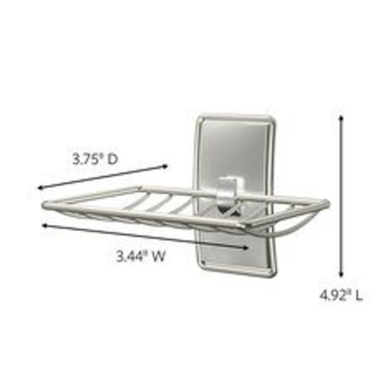 Command Metal Shower Caddy Satin Nickel