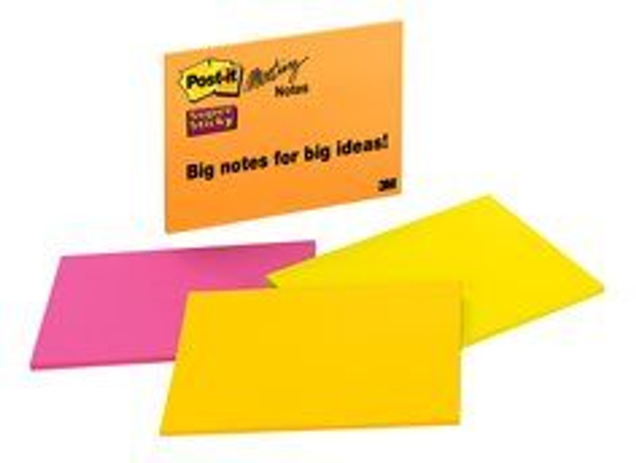 Post-it Super Sticky Notes 5845-SS, 5 in x 8 in (127 mm x 203 mm) Riode  Janeiro Collection, Lined, 2 Pads/Pack 96528 - Strobels Supply