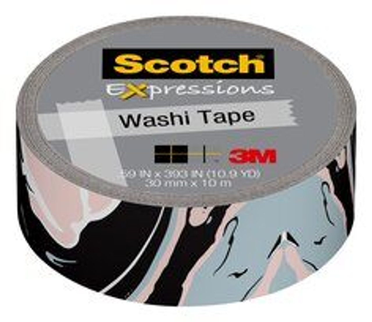 Scotch Expressions Washi Tape C314-P95 .59 in x 393 in 15 mm x 10 M Marble